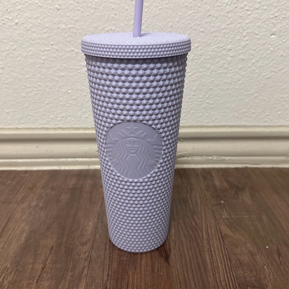 Starbucks Lavender Textured Tumbler with Straw